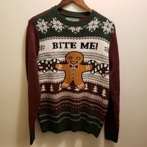 bite me ugly christmas sweater